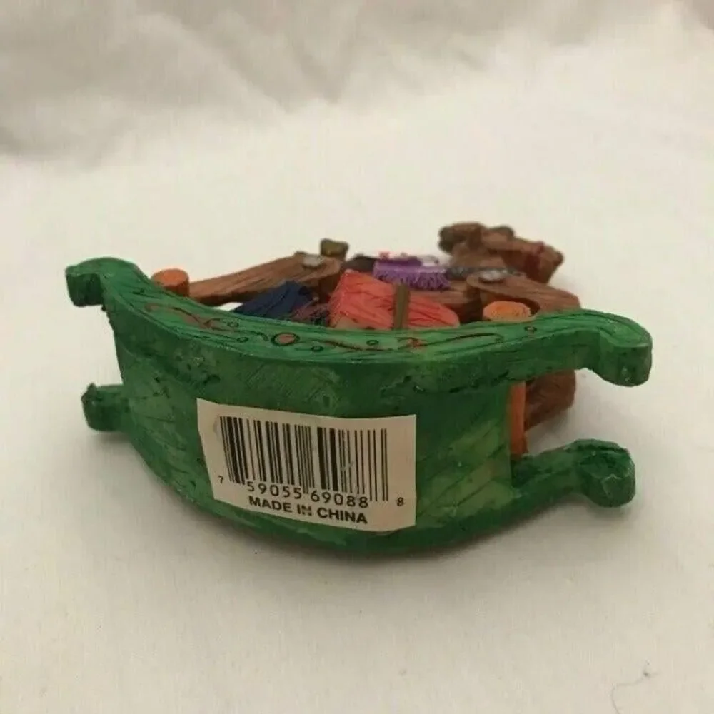 #1341 Rocking Reindeer with gifts figure  4.75 x 4.75